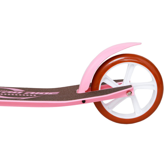 Městská koloběžka s předním odpružením Story Retro Ride Pink and White