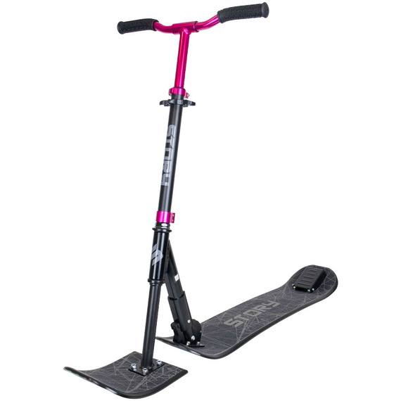 Hulajnoga Wyczynowa na śnieg Story Deluxe Snow Scooter Biało-Różowy 83-94 cm