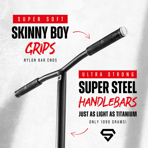 CORE CD1 Kompletní kaskadérská koloběžka červená/černá wys. 81 cm