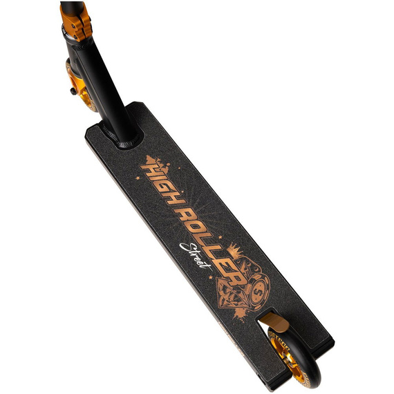 Story High Roller Street performance koloběžka černo-zlatá 87 cm