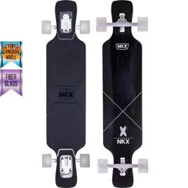 Longboard NKX Signature Fiberglass Black 101 cm