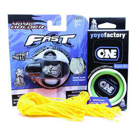 Yoyo set pro začátečníky YoYoFactory ONE + držák na yoyo + 10 strun