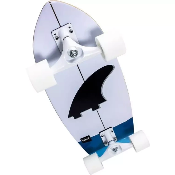 Surfskate Skateboard NKX Maverick Tahiti White-Blue 30"