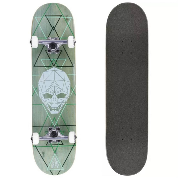 ENUFF GEO SKULL COMPLETE Green 8.0" Skateboard