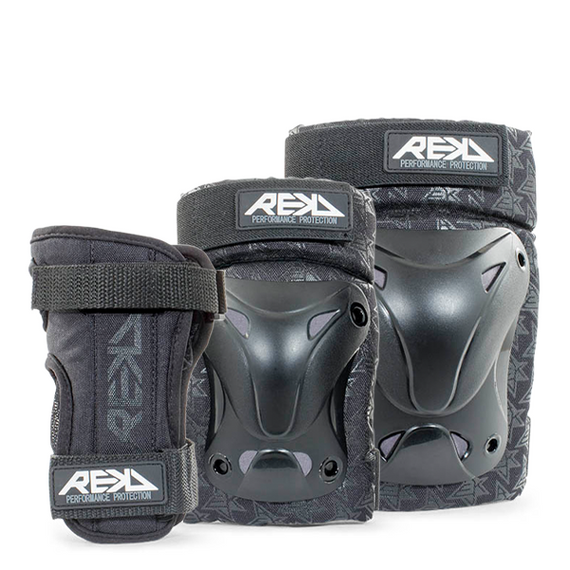 REKD Rekreační sada trojitých chráničů XS černá