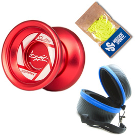 Yoyo sada pro pokročilé hráče: Yoyo YoYoFactory Shutter, YoYoFactory Hard Case, Yoyo Strings 10 ks.