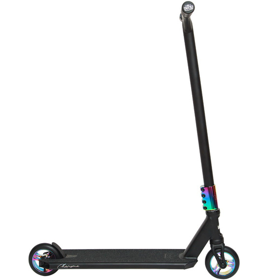 NKD RIZZ Stunt Scooter Black and Rainbow 85 cm