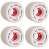 Kółka do deskorolki GLOBE Flatsider Cruiser Wheels Biały/Czerwony 60 mm
