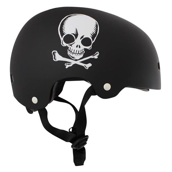 NKX Brain Saver Skateboardová helma Black Skull 