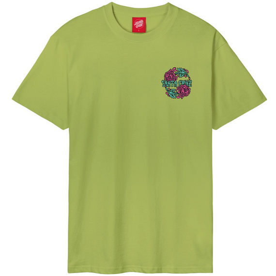 SANTA CRUZ Dressen Rose Crew Two Tričko Green Apple