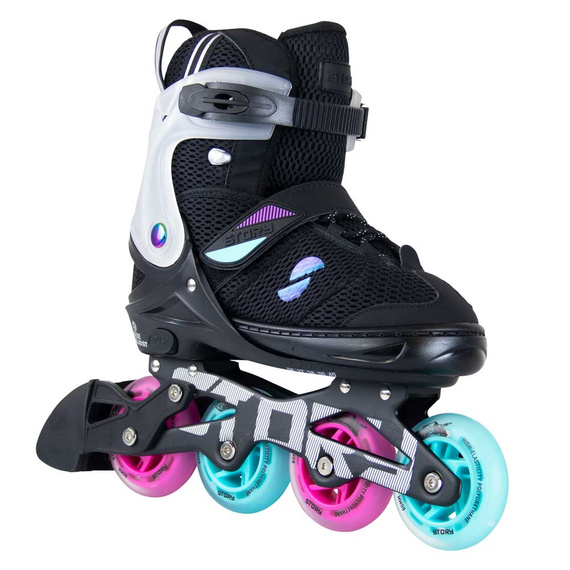 Story Motion Nastavitelné inline brusle Black/Blue/Pink