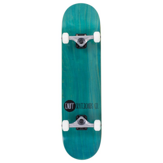 Skateboard Enuff Logo Stain Teal 8.0"