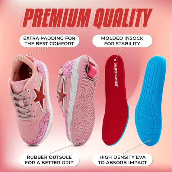 Breezy Rollers Star Pink and Yellow