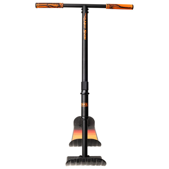Hulajnoga Wyczynowa na śnieg NKD SNOW Stunt Scooter Czarno-Pomarańczowy wys. 86 cm