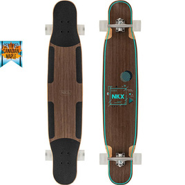 Longboard pro tanečníky NKX Geometric Walnut Green 117 cm