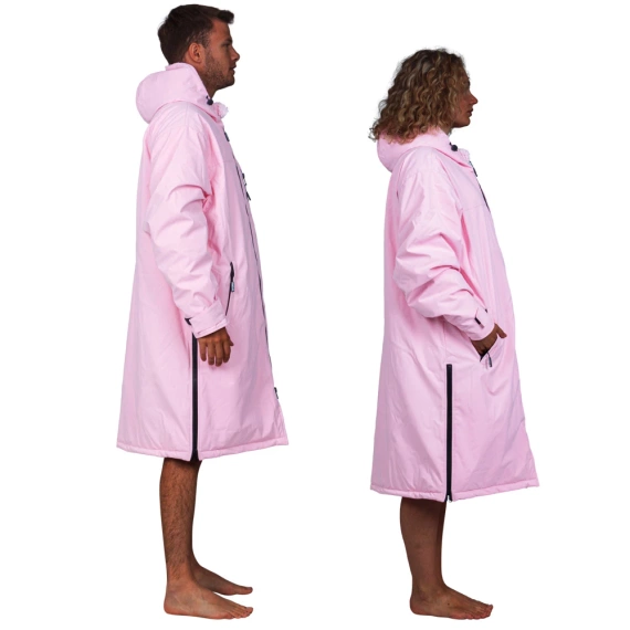 Poncho Ponczo Kurtka Story Change Robe Jasnoróżowy