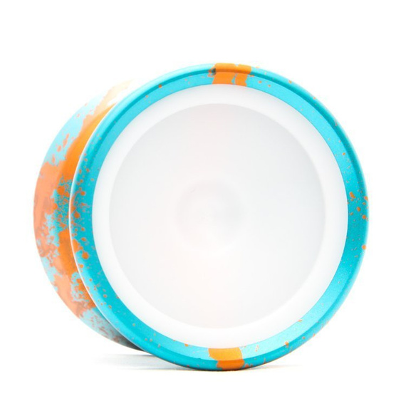 Kovové yoyo CzechPoint Pivot - Aqua Orange White