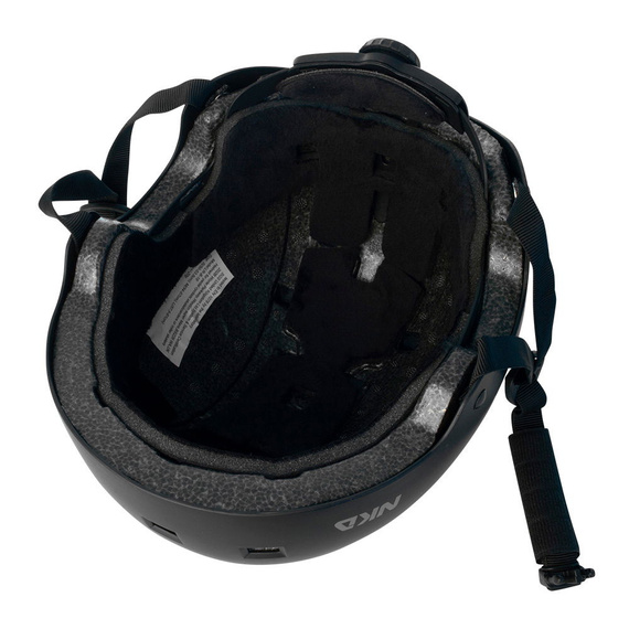 NKX Brain Saver Skateboardová helma černo-zlatá lebka