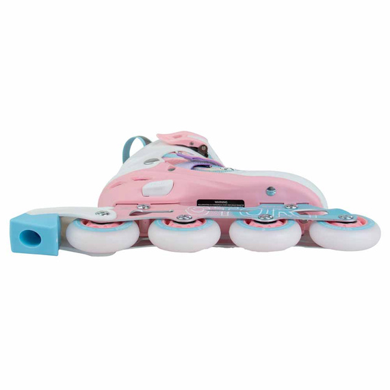 Story Spike Nastavitelné inline brusle Pink/Blue LED