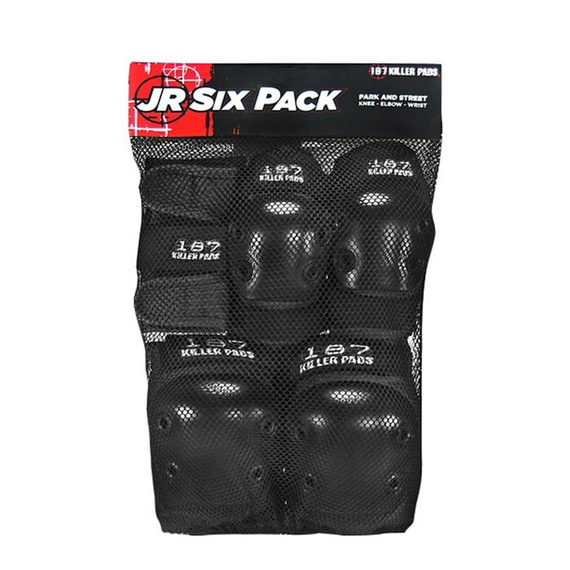 Dětské chrániče 187 Killer Pads Six Pack Set Black Jr