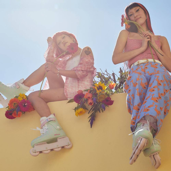 Inline brusle Impala Lightspeed Recreational Rollers Mint Flower Power