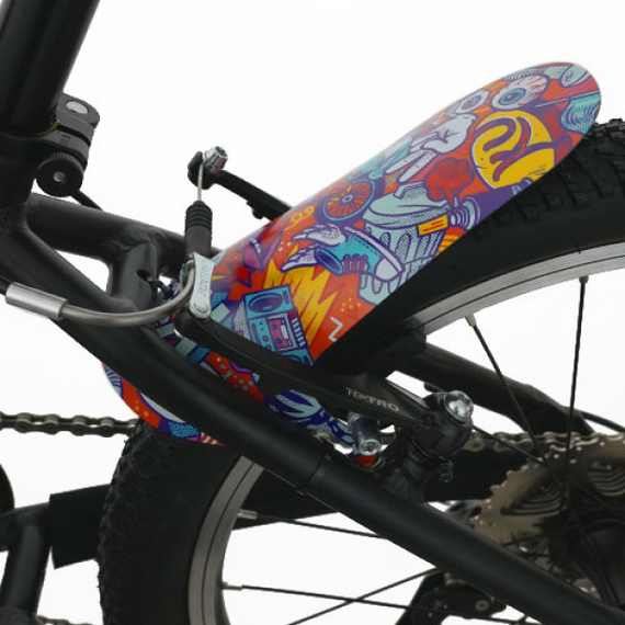 Błotniki do rowerów KUbikes z hamulcami V-Brake KUbikes Mudguards Komiks