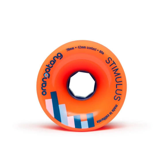 Orangatang Stimulus Longboard Wheels Orange 70mm 80A