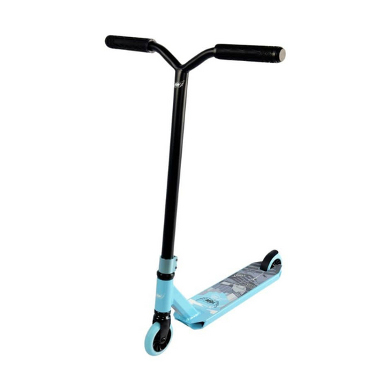 Koloběžka Flyby Lite V2 Complete Pro Black/Blue 80 cm Výkonná koloběžka