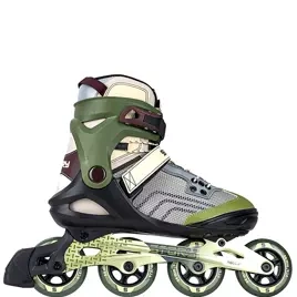 Univerzální kolečkové brusle Inline STORY Trust Army Green