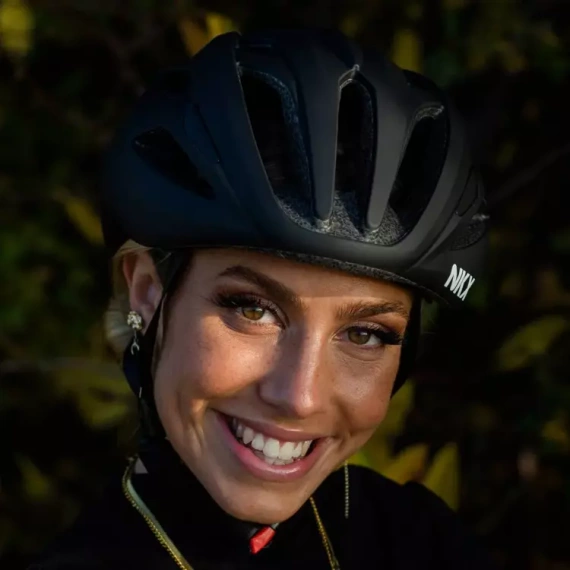 Kask Rowerowy NKX Urban Biało-Niebieski 