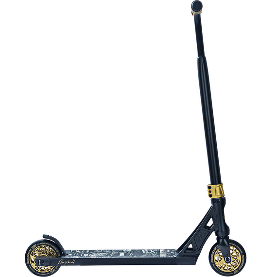 Hulajnoga Wyczynowa Streetowa Lekka NKD GAS Czarno-Złoty wys. 85 cm