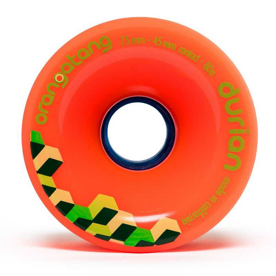 Orangatang Durian Longboard Wheels Orange 75mm 80A