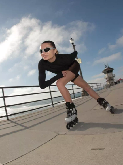 K2 Surge 80 Hardshell Rollers Black and Grey