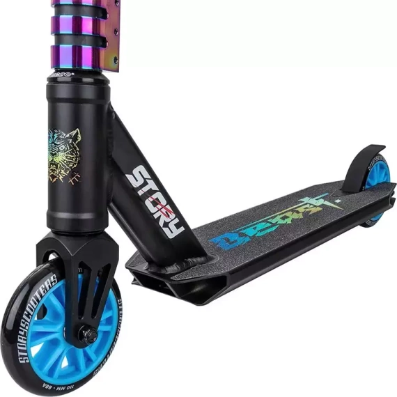 Hulajnoga Wyczynowa Dla Dzieci Story Beast Black Neo wys. 76 cm