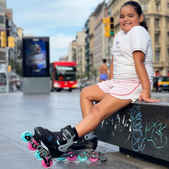 Story Motion Nastavitelné inline brusle Black/Blue/Pink