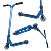 CORE CD1 Kompletní kaskadérská koloběžka modrá/černá wys. 81 cm