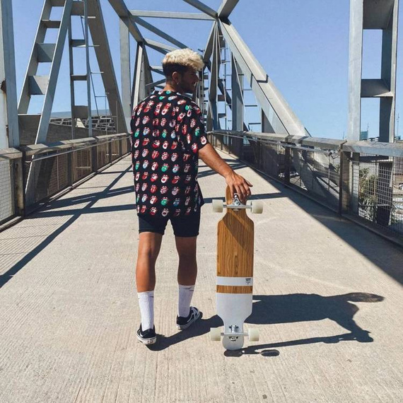 Longboard z Klonu Kanadyjskiego NKX Canadiens Pink Longboard 38.58"