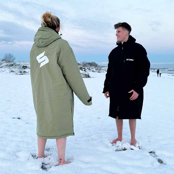 Pončo Pončo bunda Story Change Robe Army Green Military Green