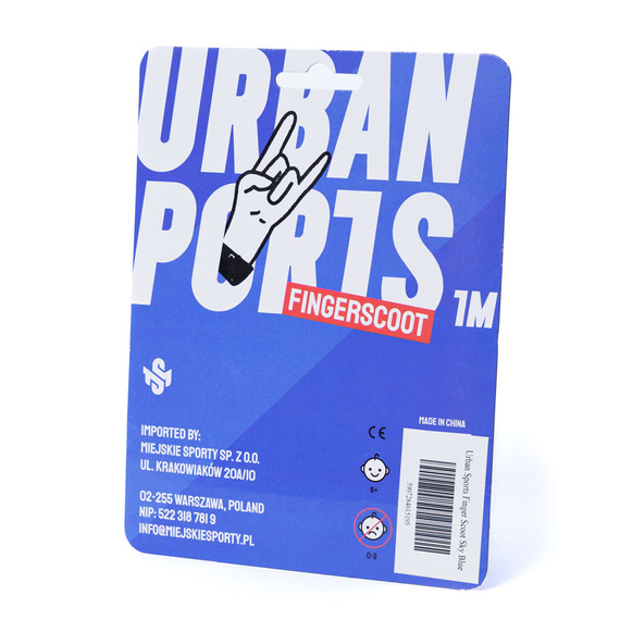 Urban Sports Finger Scoot Prorider Black/Sky Blue Černá/modrá koloběžka 8,2 cm