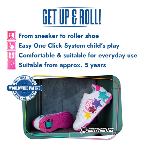 Breezy Rollers Splash White and Yellow 