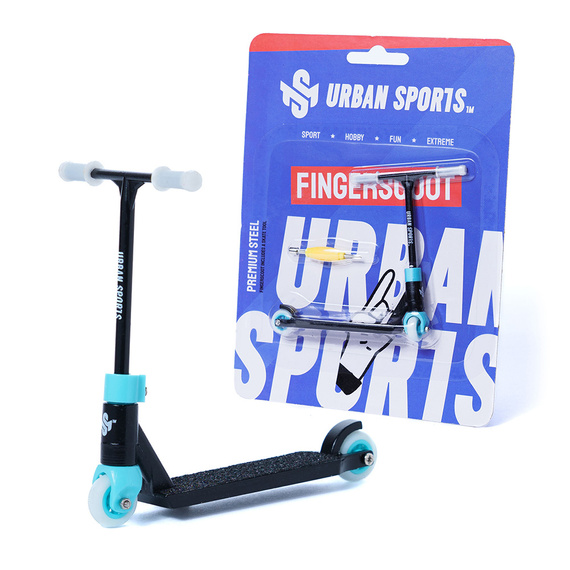 Urban Sports Finger Scoot Prorider Black/Sky Blue Černá/modrá koloběžka 8,2 cm