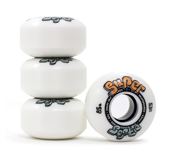 ENUFF Super Softie Skateboard Wheels White 53 mm