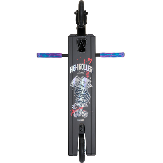 Story High Roller Street stunt scooter Černá a duhová 87 cm