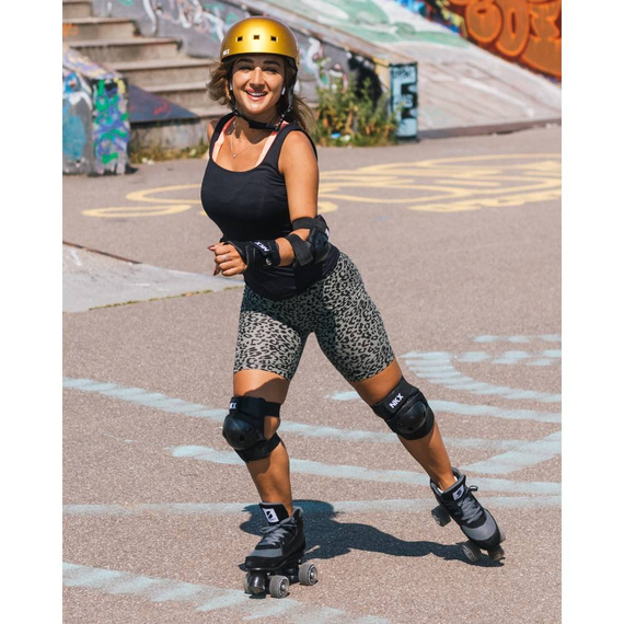 NKX Brain Saver Skateboardová helma Shiny Gold