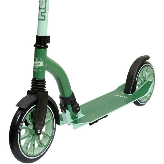 Hulajnoga Miejska Transportowa Story Big Wheel Advanced Foldable Scooter Zielony 230/200 mm