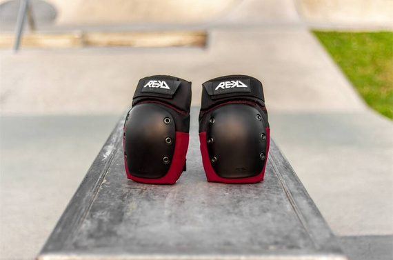 Ochraniacze REKD Ramp Knee Pads Czarno Czerwony