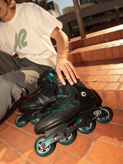 Válečky K2 F.I.T. 80 BOA černá/modrá