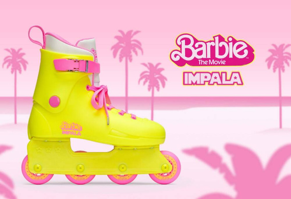 Inline brusle Impala Lightspeed Barbie Bright Yellow Rekreační kolečkové brusle