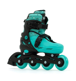 SFR Plasma Nastavitelné dětské inline brusle černo-zelené