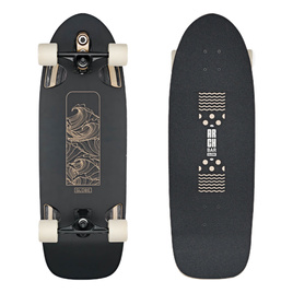 GLOBE Walrus Surfskate Board - Black/Peaking 31"
